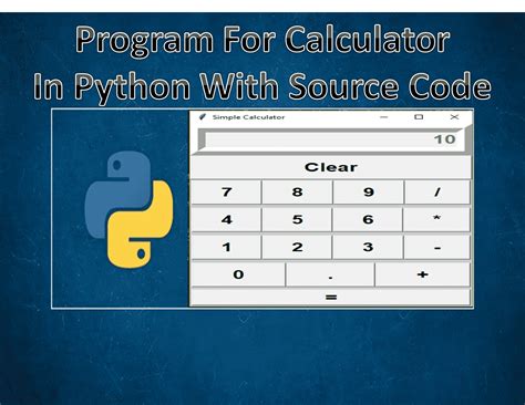 How To Build A Calculator Python