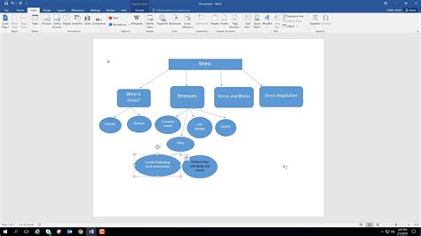 how to build a concept map in word
