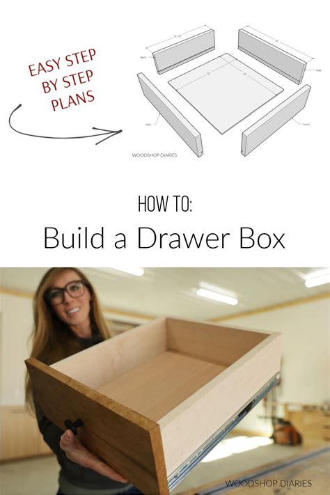 how to build a drawer box with slides