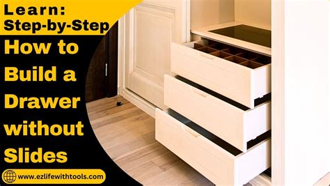 how to build a drawer without slides