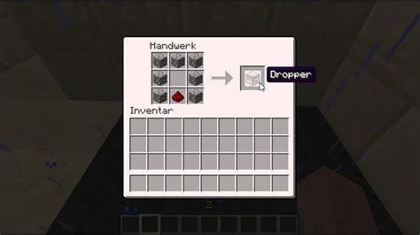 how to build a dropper in minecraft