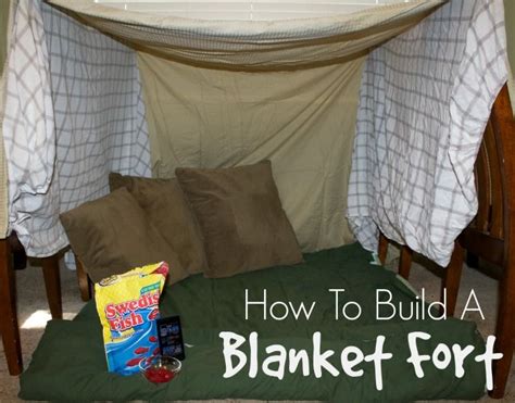 How To Build A Fort With Blankets And Chairs