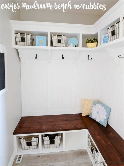 Easy How to Build a Bench Seat with Cubbies Repurpose