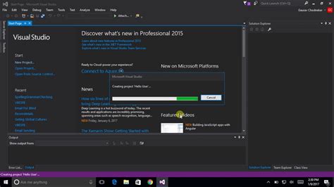 how to build a project in visual studio