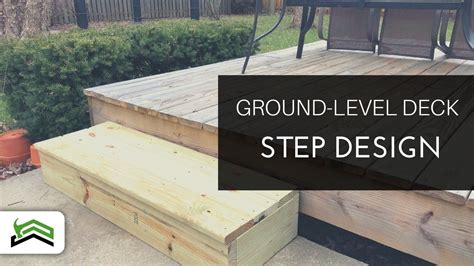 How To Build A Single Step Around A Deck