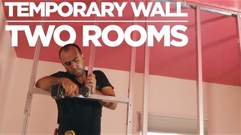 How To Build A Temporary Stud Wall