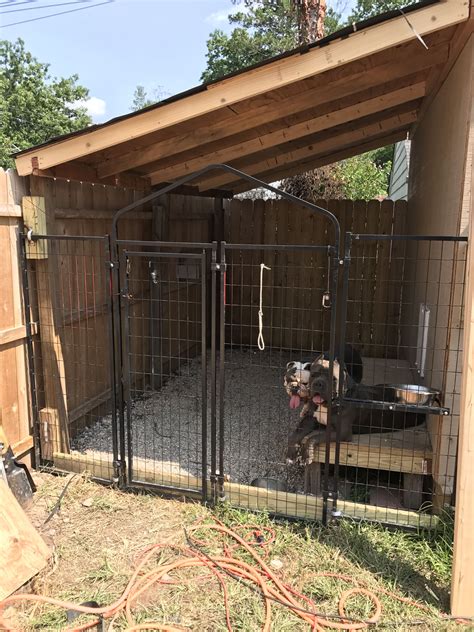how to build an outdoor dog kennel and run