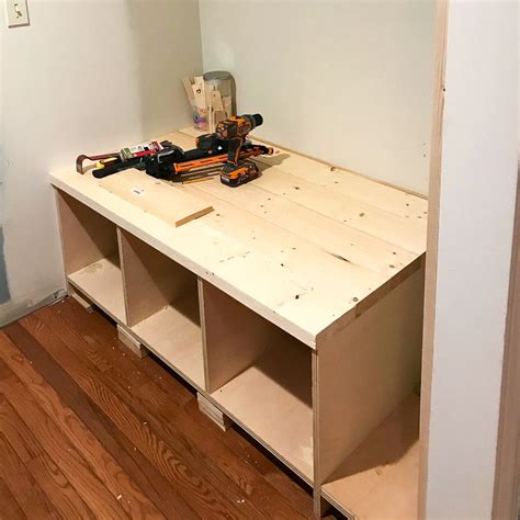 How To Build Bench With Cubbies