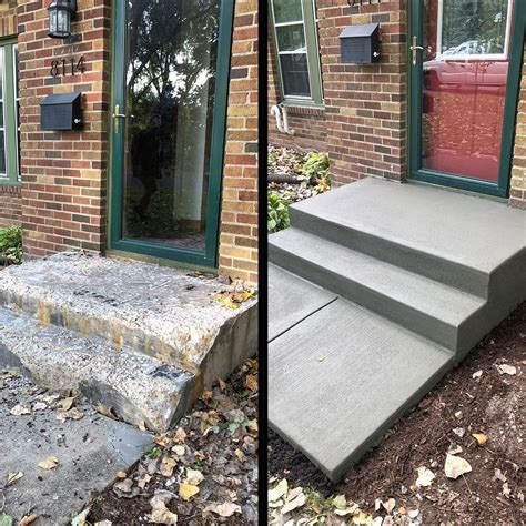 how to build concrete front porch steps