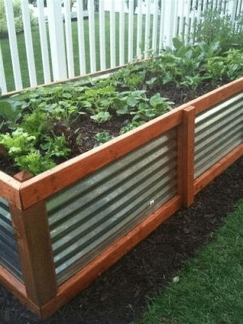 how to build corrugated metal raised garden beds