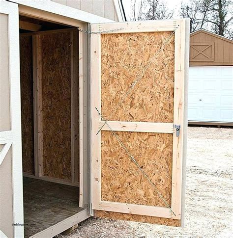 how to build doors for a shed