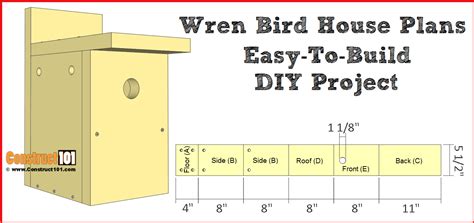 how to build wren bird houses free plans