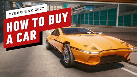 how to buy a new car in cyberpunk 2077