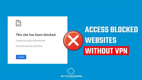 how to bypass blocked websites without vpn