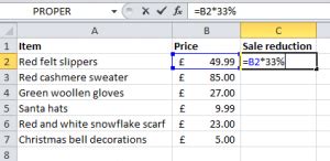 how to calculate 5 reduction in excel