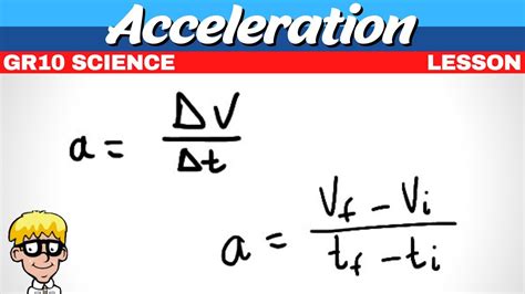 how to calculate acceleration in physics grade 10