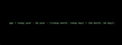 how to calculate age from birthdate in python