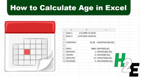 how to calculate age of employees in excel
