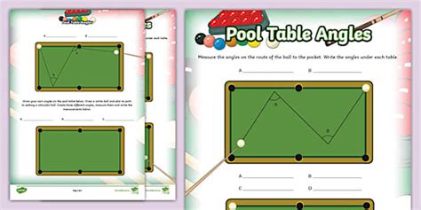 How To Calculate Angles On A Pool Table