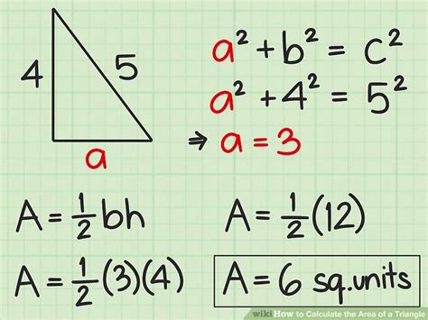 how to calculate area of the triangle