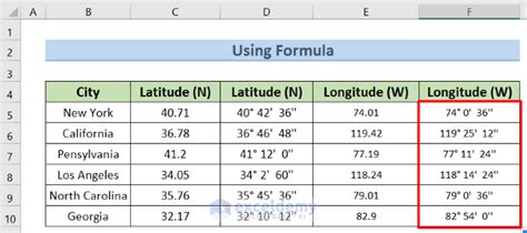 how to calculate area using latitude and longitude in excel