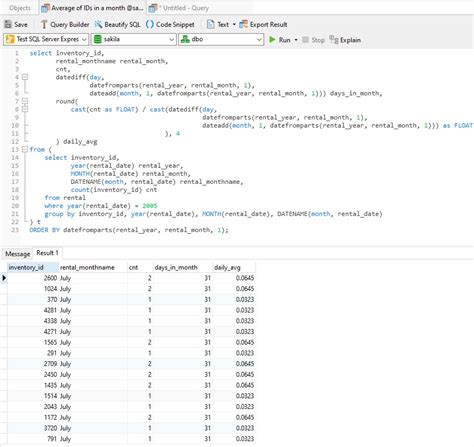 how to calculate average date in sql