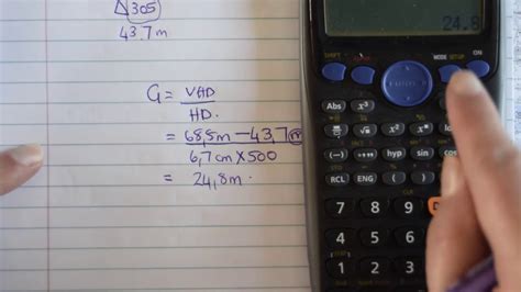 how to calculate average gradient in geography
