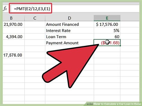 how to calculate car payment with interest in excel