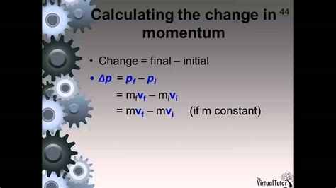 how to calculate change in momentum