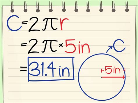 how to calculate circle circumference from radius