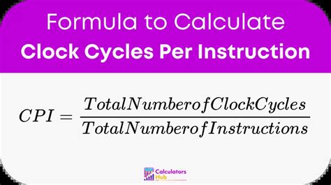 How To Calculate Clock Cycles Per Instruction