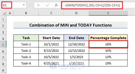 how to calculate completion date in excel