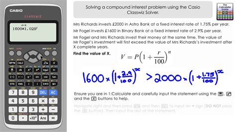 how to calculate compound interest on casio calculator