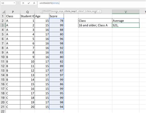 how to calculate conditional mean in excel