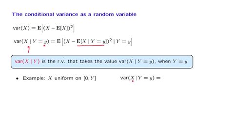 how to calculate conditional variance