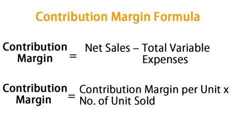 how to calculate contribution margin in excel
