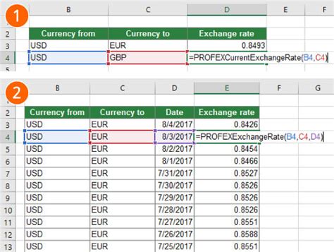 how to calculate currency conversion rate in excel