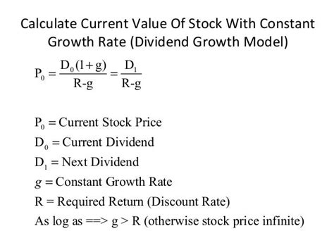 how to calculate current value of share