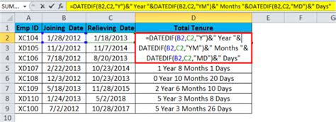 how to calculate date in excel sheet