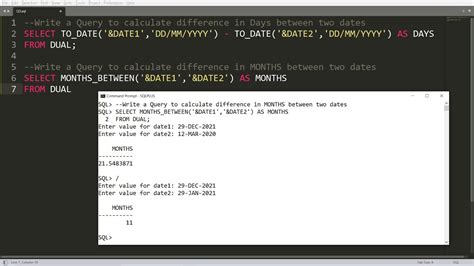 how to calculate days in oracle sql