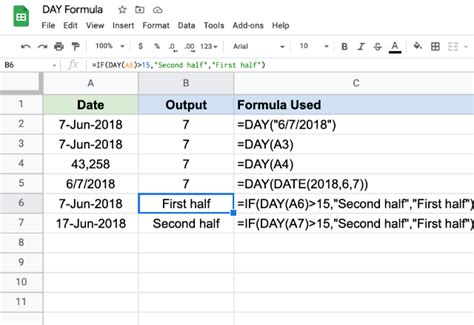 how to calculate days left in google sheets