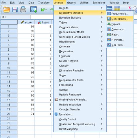 how to calculate descriptive statistics