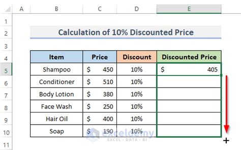how to calculate discount percentage in excel sheet