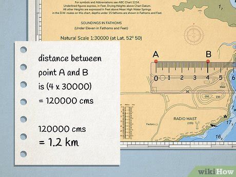 how to calculate distance in map work