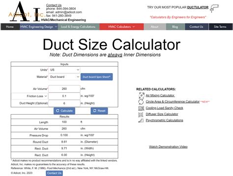 How To Calculate Ducting Size