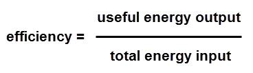 how to calculate energy efficiency in physics