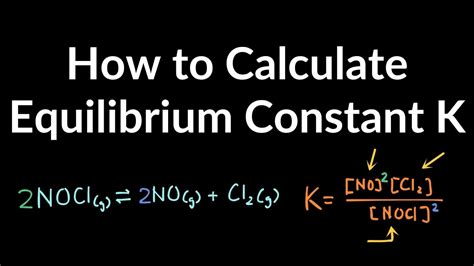 how to calculate equilibrium constant