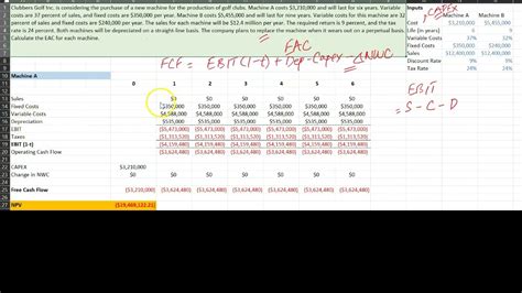 how to calculate equivalent annual cost in excel