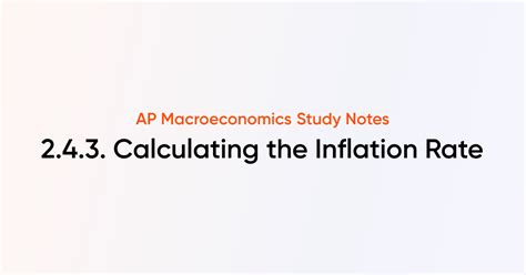how to calculate expected inflation rate ap macro