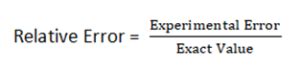 how to calculate experimental error